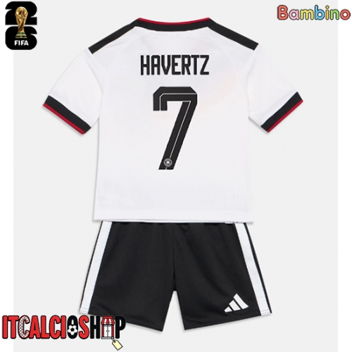 Germania Kai Havertz #7 Prima Maglia Bambino Mondiali 2026 Manica Corta (+ Pantaloni corti)